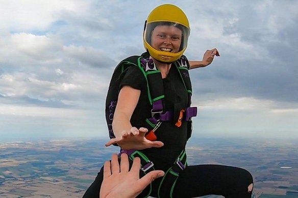 Melissa Porter died in a skydiving accident in the US last month.