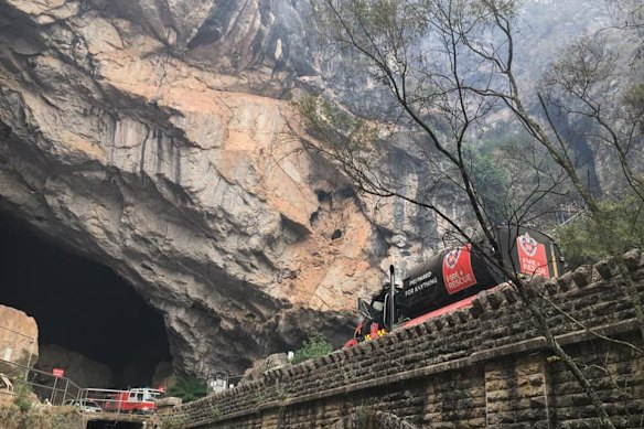 Given a different lick of paint and renamed a bulk water tanker, the vehicle was used to fight fires at Jenolan Caves during Black Summer.