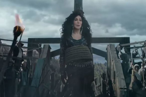 Cher finds herself unwittingly transported to the 1680s in a new ad for Uber Eats.