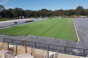  Woollahra has transformed from a regular turf field to high-tech synthetic pitch. 