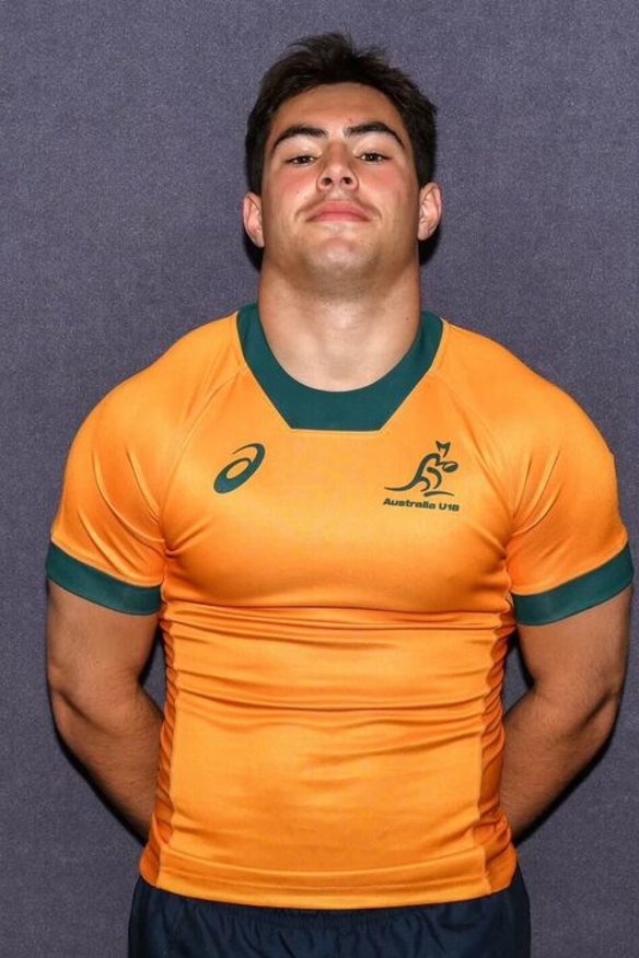 Zach Fittler is in the Australian under 18 rugby squad.