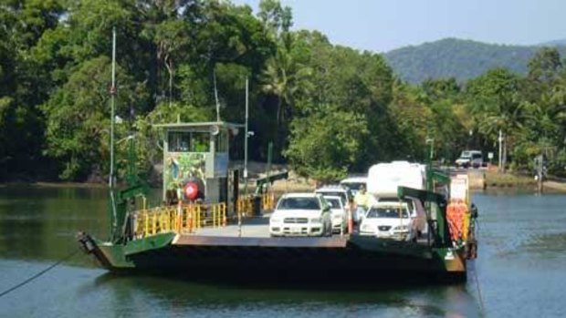 The Daintree River Ferry.