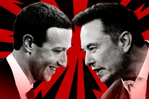 Forget cage fighting, Mark Zuckerberg is going up against Elon Musk in his traditional arena of social media too.