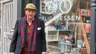 Sir Alexander McCall Smith pictured outside his local 181 deli earlier this month. 