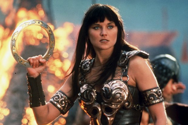 Lucy Lawless as Xena.