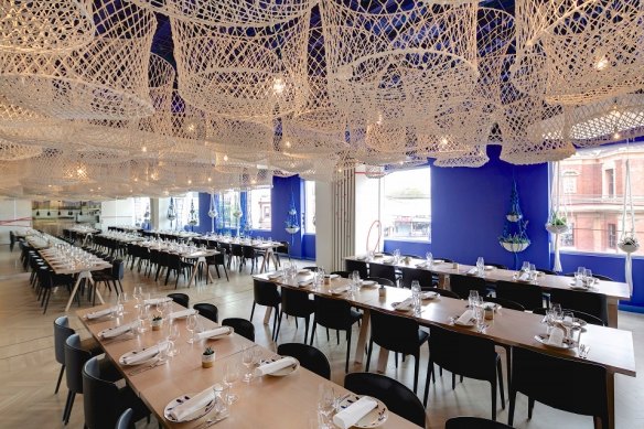 Inside the Hellenic Republic restaurant in Kew.