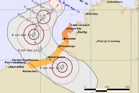 The tropical low is expected to become a tropical cyclone on Tuesday. 