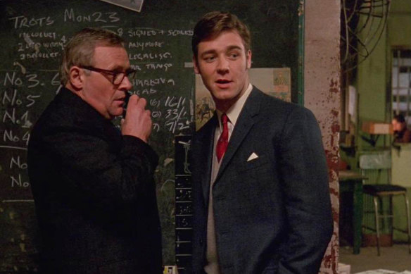 Anthony Hopkins (left) and Russell Crowe starred in the 1992 movie Spotswood.