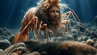 Computer programs seem to have created an image of Jesus as a shrimp, which spread across social media.