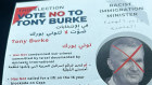 Anti-Tony Burke flyer distributed in Watson
