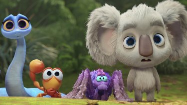 Isla Fisher as Maddie the taipan, Angus Imrie as Nigel the scorpion, Guy Pearce as Frank the hairy funnel-web spider, and Tim Minchin as Pretty Boy the koala. 