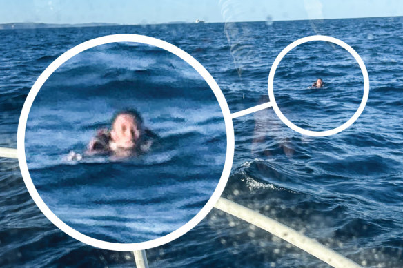 The man was found floating off the NSW coast.