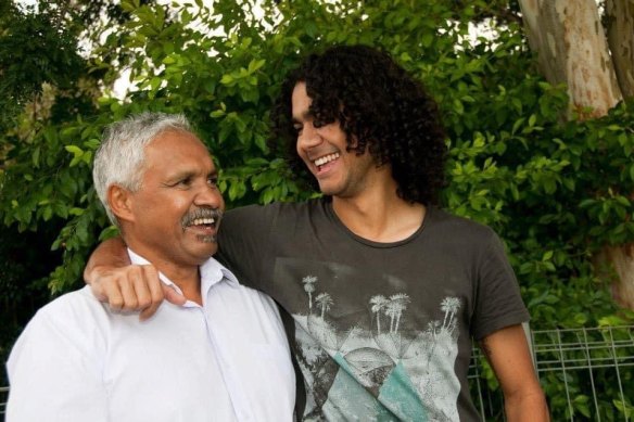 Nathan Appo pictured (right) with his father (left). Movember’s new report reveals that 63 per cent of men have faced harmful gender stereotypes in their interactions with the health system, such as the expectation that men should ‘tough it out’.