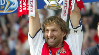 Code switch: Former Arsenal captain Tony Adams will take over the Rugby Football League next year.