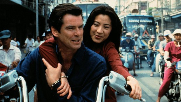 Michelle Yeoh in Tomorrow Never Dies.