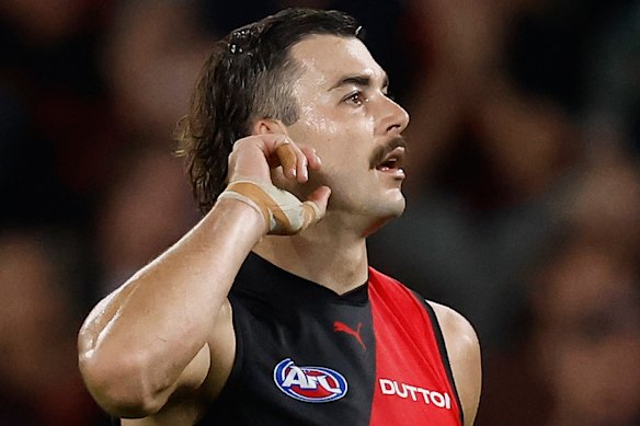 Out-of-contract Essendon ruckman Sam Draper.