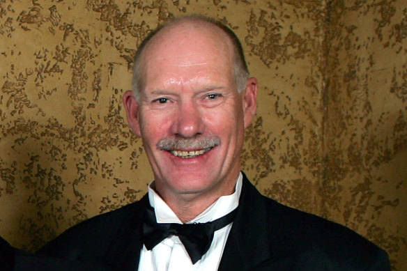 Carl Ditterich at his induction into the Australian Football Hall of Fame in 2004.