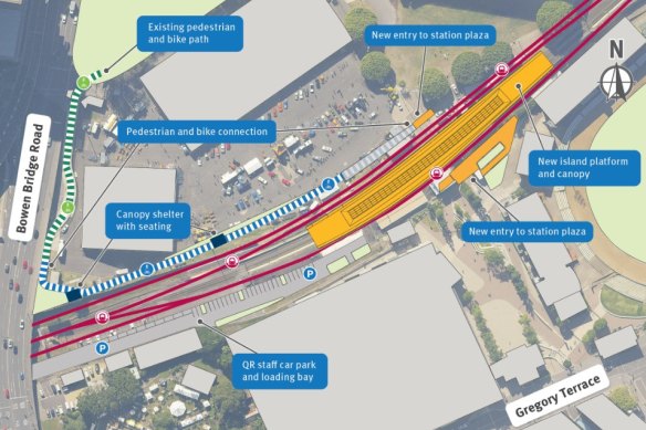 Discussions have begun on a bridge connecting Bowen Bridge Road to the Exhibition train station.