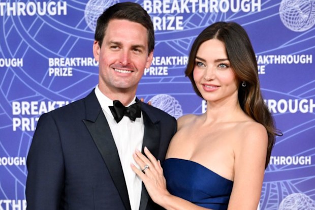 Evan Spiegel and Miranda Kerr