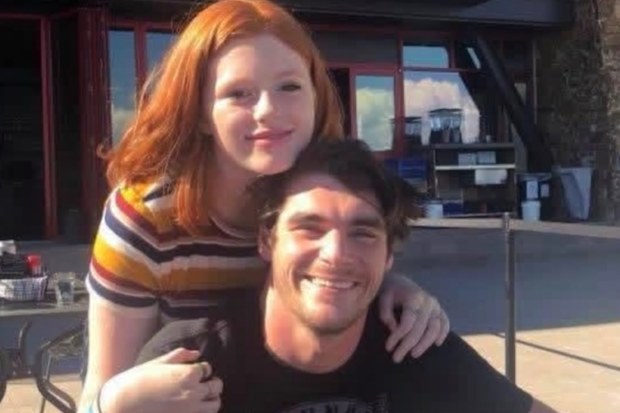 RJ Mitte with his younger sister Lacianne Carriere before his tragic death.