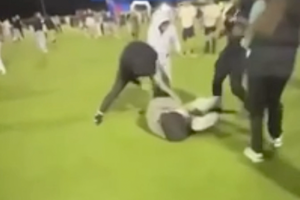 Several teenagers are expected to be charged over a large brawl on Sydney’s north shore in which a female police officer was kicked in the face and a boy was repeatedly stomped on.