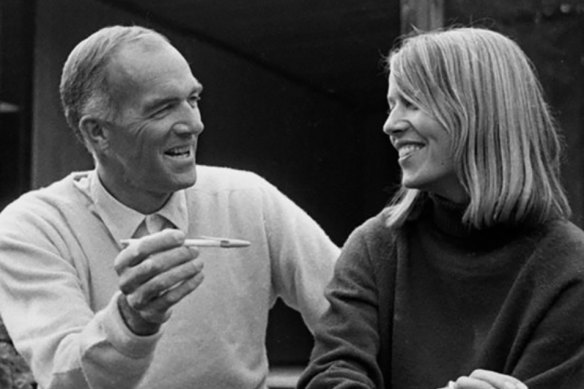 Lin with her father, Jørn.
