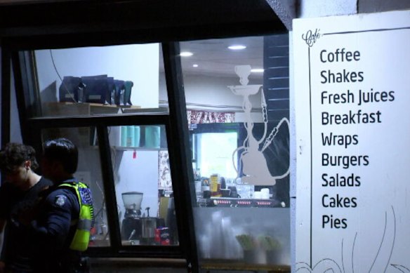 One person was shot twice in the arm. 