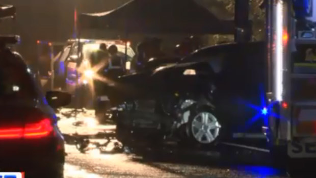 Two dead, three in hospital after horror crash on Calder Freeway
