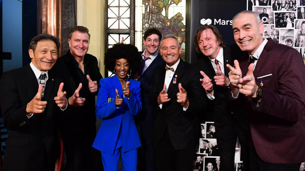 The Wiggles were popular recipients of the Ted Albert Award for Outstanding Services to Australian Music at last night’s APRA Awards, held at Melbourne Town Hall.