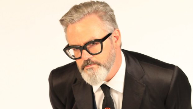 Comedian Paul McDermott's glasses are a defining feature of his appearance.