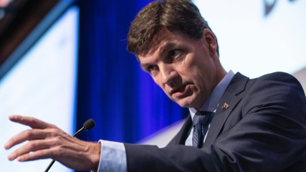 Federal Energy Minister Angus Taylor has taken aim at Woodside after the company blasted the government for inaction on climate policies.