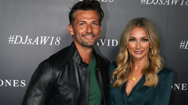 Tim Robards and Anna Heinrich in February.
