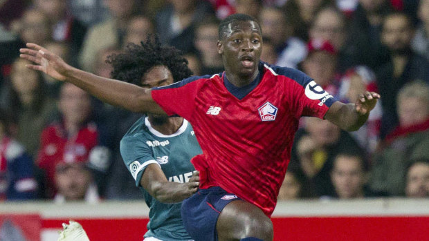 Nicolas Pepe in action for Lille last season.