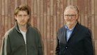 Chef Hugh Allen (left) and architect John Wardle on site as construction on Yiaga continues.