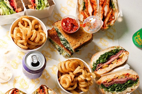 An array of sandwiches and snacks at Charlie’s.