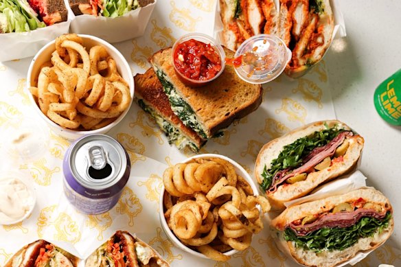 An array of sandwiches and snacks at Charlie’s.