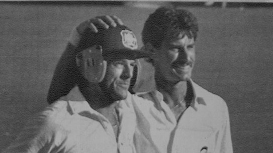 “You’ve done a great thing”: Whitney and Hadlee.