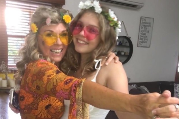 Poppy Reynolds, 22, with her mother Natalie Vizer Reynolds.