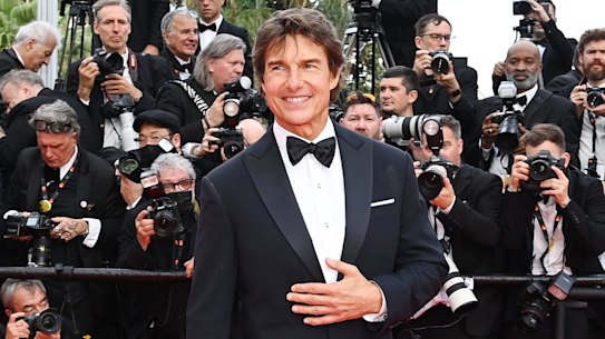 A star undimmed: Tom Cruise at the screening of Top Gun: Maverickat the Cannes Film Festival.