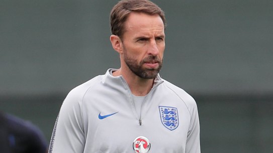 England boss Southgate sees funny side after dislocating shoulder