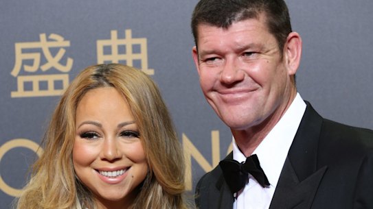 Mariah Carey and James Packer in 2015.