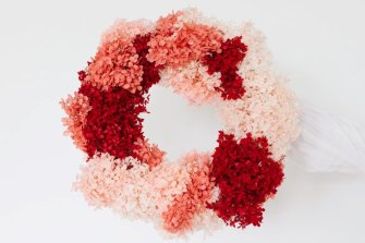 Cocktails and Candy Canes Wreath.