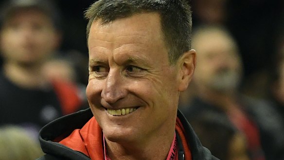 Quiet resolve: Worsfold's position, imperiled before the round-15 GWS snatch, must be secure for next year now. 