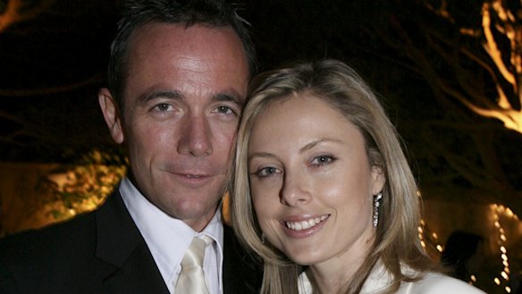 Michael Willesee Jr and with his wife Alison Langdon. 