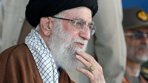 The Iranian supreme leader Ayatollah Ali Khamenei.