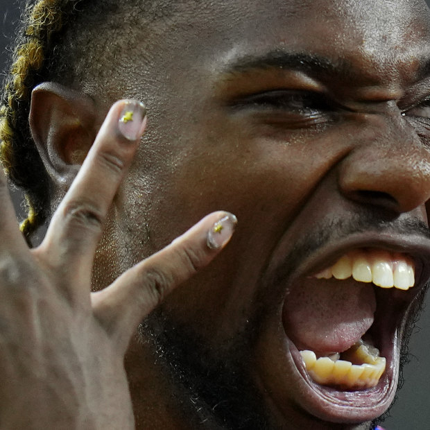 Noah Lyles is the fastest man in the world. He has nail art.