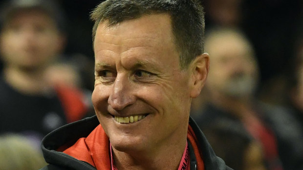 Quiet resolve: Worsfold's position, imperiled before the round-15 GWS snatch, must be secure for next year now. 