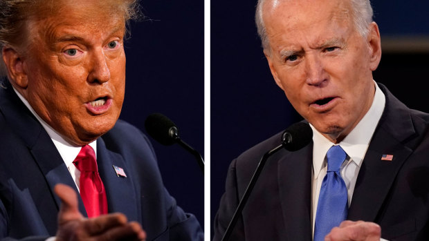 President Donald Trump and Democratic presidential candidate former vice-president Joe Biden.