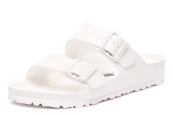 Arizona white EVA waterproof Birkenstocks, $72