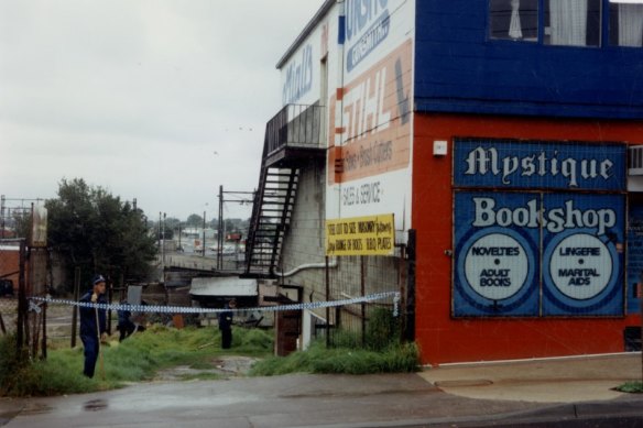 The crime scene where Michele Brown’s body was discovered in 1992.